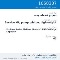 پمپ و قطعات پمپ نوردسون Service kit, pump, piston, high output، قطعه 1058307