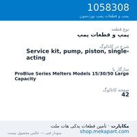 پمپ و قطعات پمپ نوردسون Service kit, pump, piston, single-acting، قطعه 1058308