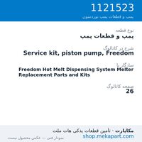 پمپ و قطعات پمپ نوردسون Service kit, piston pump, Freedom، قطعه 1121523