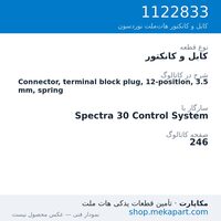 کابل و کانکتور نوردسون Connector, terminal block plug, 12-position, 3.5 mm, spring، قطعه 1122833