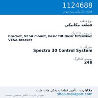 قطعه مکانیکی نوردسون Bracket, VESA mount, basic tilt Basic tilt/swivel VESA bracket، قطعه 1124688