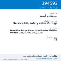 اورینگ و آب‌بند نوردسون Service kit, safety valve O-rings، قطعه 394592