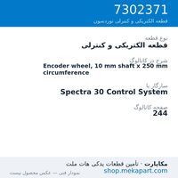 قطعه الکتریکی و کنترلی نوردسون Encoder wheel, 10 mm shaft x 250 mm circumference، قطعه 7302371