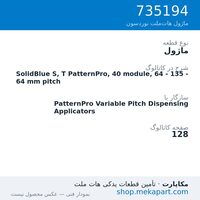 ماژول نوردسون SolidBlue S, T PatternPro, 40 module, 64 - 135 - 64 mm pitch، قطعه 735194