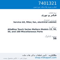 فیلتر و توری نوردسون Service kit, filter, fan, electrical cabinet، قطعه 7401321