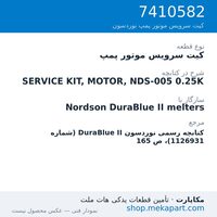 کیت سرویس موتور پمپ نوردسون SERVICE KIT, MOTOR, NDS-005 0.25K، قطعه 7410582