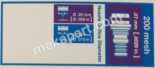 فیلتر نوردسون 1123663 مدل MiniBlue II سری 200 Mesh — توری داخلی - بسته 5 عددی