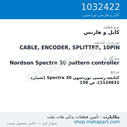 کابل و هارنس نوردسون CABLE, ENCODER, SPLITTER, 10PIN، قطعه 1032422