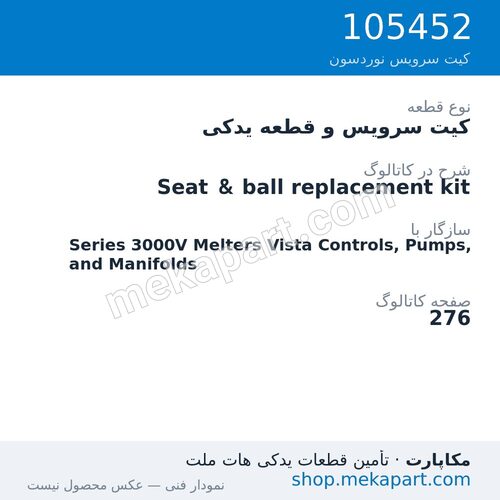 کیت سرویس و قطعه یدکی نوردسون Seat & ball replacement kit، قطعه 105452