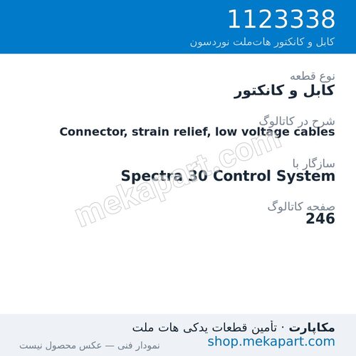 کابل و کانکتور نوردسون Connector, strain relief, low voltage cables، قطعه 1123338