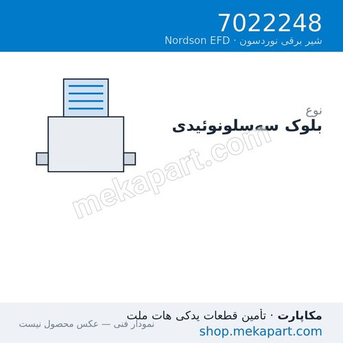 بلوک سه سلونوئیدی Nordson EFD، قطعه 7022248