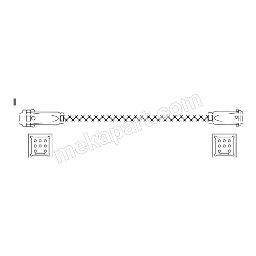 کابل رابط بخش چسب، سنسور RTD پلاتین 100 اهم نوع M نوردسون، طول 10 متر (33 فوت)، قطعه 1070740