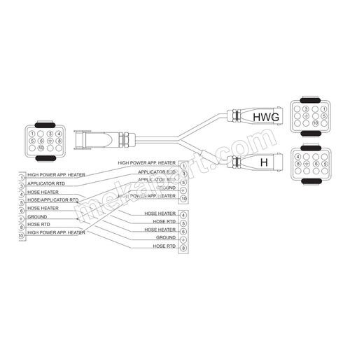 کابل آداپتور RTD نیکل 120 اهم نوع T نوردسون، برای دو کابل رابط کمتوان، قطعه 113543