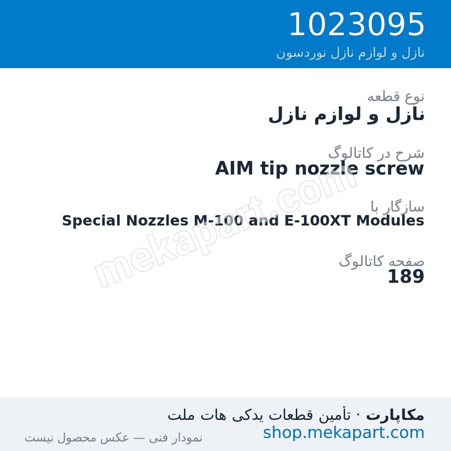 نازل و لوازم نازل نوردسون AIM tip nozzle screw، قطعه 1023095