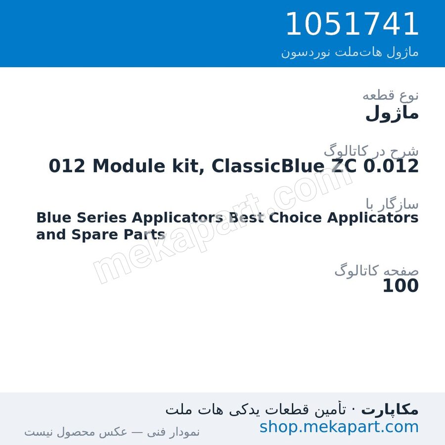 ماژول نوردسون 012 Module kit, ClassicBlue ZC 0.012، قطعه 1051741